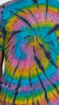 Lakhays New Arrivals Unisex Rainbow Arc Tie-dye T-Shirt