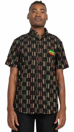 Lakhays Checkered Rasta B D Shirt New Arrivals
