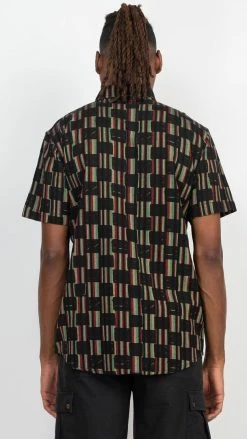 Lakhays Checkered Rasta B D Shirt New Arrivals