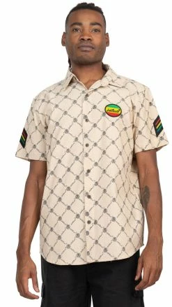 Lakhays JahRoot Chain Link Fence Botton Up Shirt