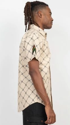 Lakhays JahRoot Chain Link Fence Botton Up Shirt