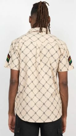 Lakhays JahRoot Chain Link Fence Botton Up Shirt