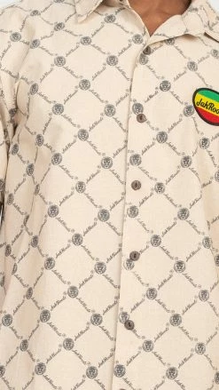 Lakhays JahRoot Chain Link Fence Botton Up Shirt