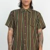 Lakhays Rasta Striped Btn Down Shirt Shirts