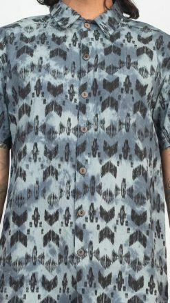 Lakhay-Wholesale Shirts Tribal Ptn Tiedye BD Shirt