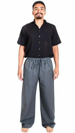 Lakhays Men's Classic Hemp-Cotton Blend Lounge Pants