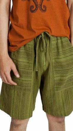 Lakhays Barcode Stripe Boho Shorts