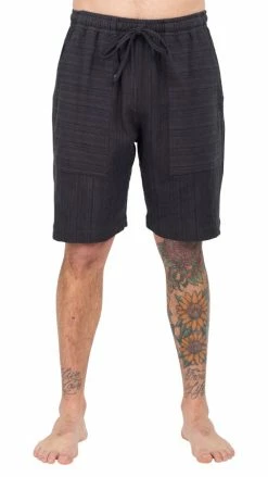 Lakhays Barcode Stripe Boho Shorts