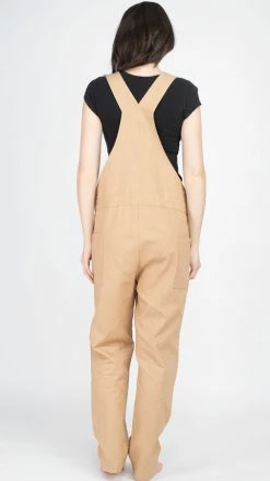 Lakhays Unisex Mother Flower Hemp Cotton Overalls Pants