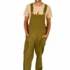 Lakhays Unisex Mother Flower Hemp Cotton Overalls Pants