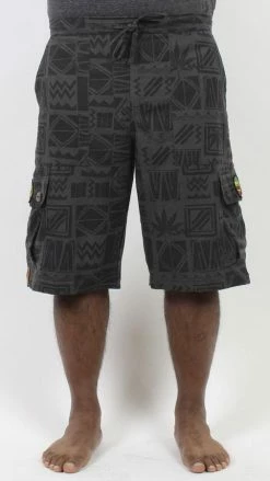 Lakhays 90's Print Rasta Cargo Shorts New Arrivals