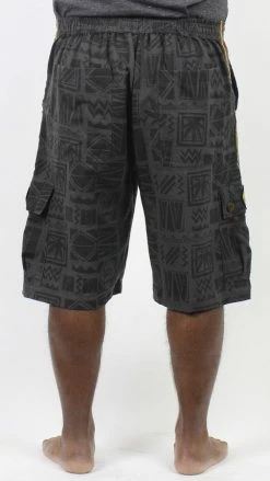 Lakhays 90's Print Rasta Cargo Shorts New Arrivals