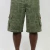 Lakhays 90's Print Rasta Cargo Shorts New Arrivals