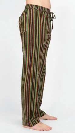 Lakhays UniSex Drawstring Stripe Pants
