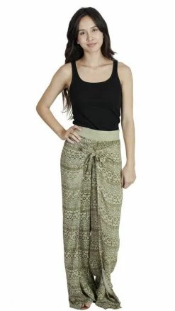 Lakhays Gypsy Yogi Boho Skirted Festival Wrap Pants