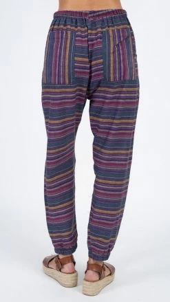 Lakhays Beachy Boho Stripe Studio Pants