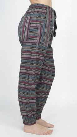 Lakhays Beachy Boho Stripe Studio Pants