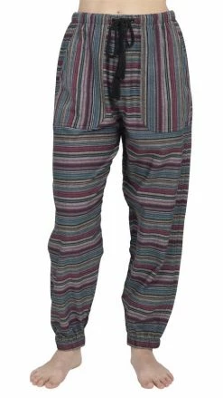 Lakhays Beachy Boho Stripe Studio Pants