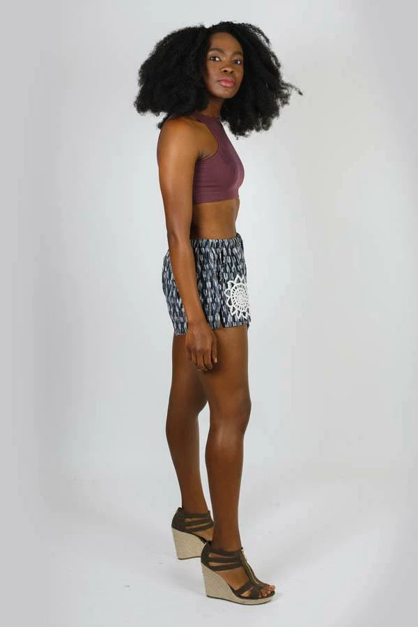 Lakhays Mandala Sun Boho Lounge Shorts 3 Lakhays Mandala Sun Boho Lounge Shorts