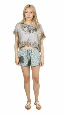 Lakhays Mandala Sun Boho Lounge Shorts