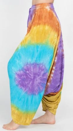 Lakhays Unisex Tie-dye Flowy Harem Pants New Arrivals