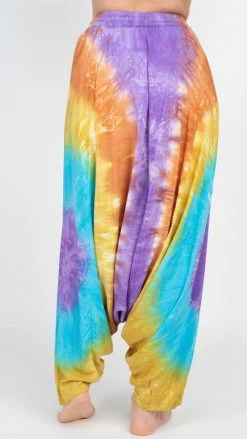 Lakhays Unisex Tie-dye Flowy Harem Pants New Arrivals