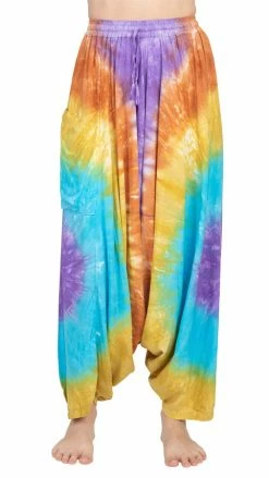 Lakhays Unisex Tie-dye Flowy Harem Pants New Arrivals