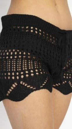 Lakhays Crocheted Stripe Beach Shorts 22 Lakhays Crocheted Stripe Beach Shorts