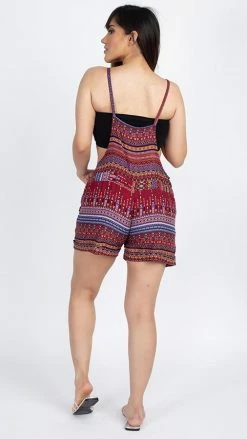 Lakhays Easy Slouchy Rayon Print Shortalls