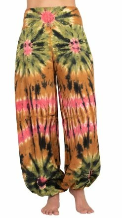 Lakhays Unisex Jewel Tie-dye Harem Pants