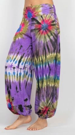 Lakhays Unisex Jewel Tie-dye Harem Pants
