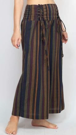 Lakhays Corset Lace-up Crop Pants