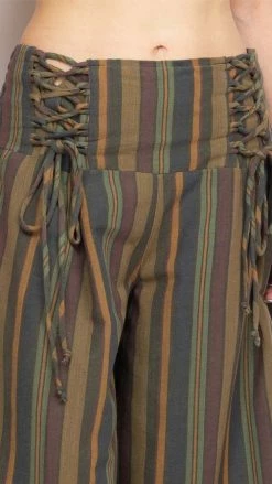 Lakhays Corset Lace-up Crop Pants