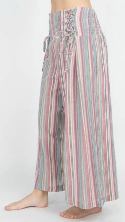 Lakhays Corset Lace-up Crop Pants