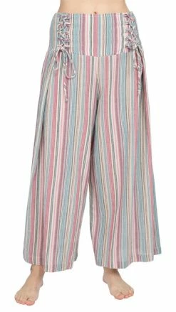 Lakhays Corset Lace-up Crop Pants