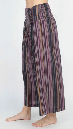 Lakhays Corset Lace-up Crop Pants