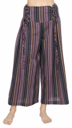 Lakhays Corset Lace-up Crop Pants