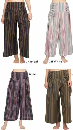 Lakhays Corset Lace-up Crop Pants