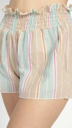 Lakhays Cotton Stripe Shorts