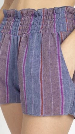 Lakhays Cotton Stripe Shorts