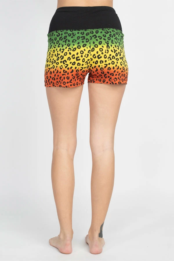 JahRoots JahRoot Leopard Print Shorts 3 JahRoots JahRoot Leopard Print Shorts