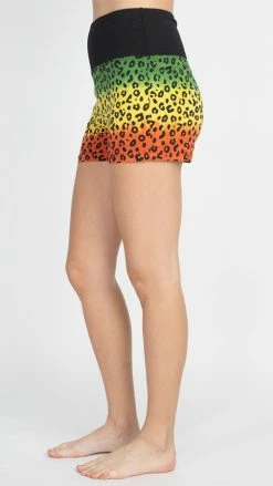 JahRoots JahRoot Leopard Print Shorts