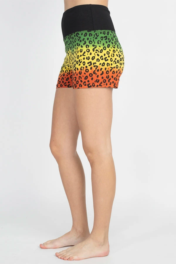 JahRoots JahRoot Leopard Print Shorts 2 JahRoots JahRoot Leopard Print Shorts