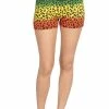 JahRoots JahRoot Leopard Print Shorts