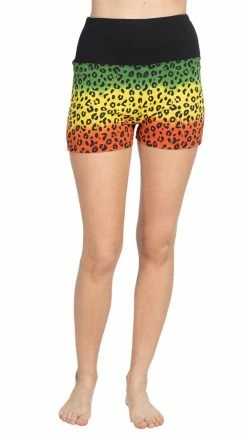 JahRoots JahRoot Leopard Print Shorts