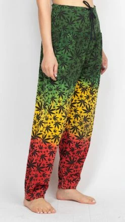 Vendor-unknown JahRoots Leopard Print Genie Pants