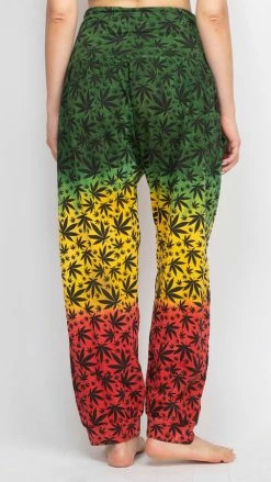 Vendor-unknown JahRoots Leopard Print Genie Pants