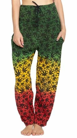 Vendor-unknown JahRoots Leopard Print Genie Pants