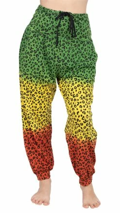 Vendor-unknown JahRoots Leopard Print Genie Pants