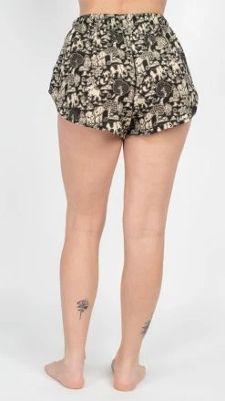 Lakhays Elephant Print Summer Women's Lounge Shorts 15 Lakhays Elephant Print Summer Women's Lounge Shorts